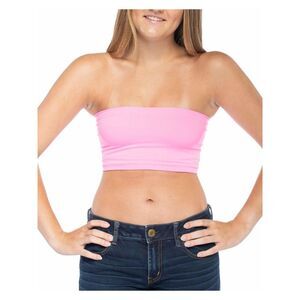 MALIBU SUGAR Intimates Pink Bandeau Bra Juniors ONE SIZE